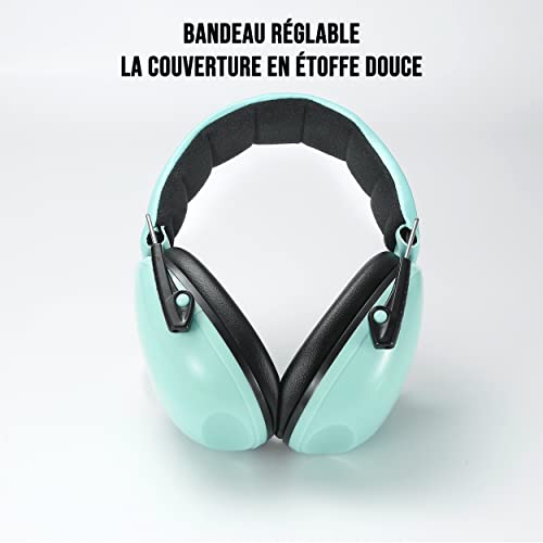 Casque anti bruit enfant WE vert d'eau protection auditive - 3