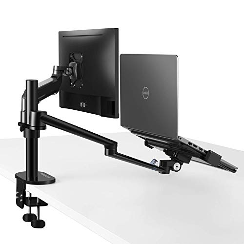 70% Off Everything augtarlion Laptop Monitor Mount Dual Monitor Arm for Notebook & Computer Screen, Height Adjustable Laptop Arm for Desk Mount Fits 12 to 17 Inch Laptop (Black)