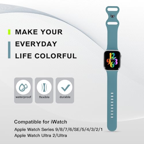 VEMIGON Sport Strap for Apple Watch 38/40/41/42/44/45/46/49mm Cactus - Image 6