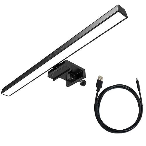 Qeunrtiy Barra de Luz LED para Monitor y Escritorio - Lámpara de Computadora Regulable para el Cuidado de los Ojos - Luz de Lectura USB y Fondo de Pantalla