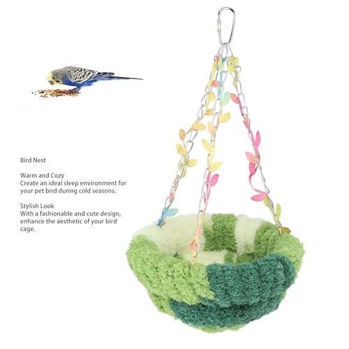 Bird Nest Bed Quente Cozy Soft Plush Reforçada Conforto Bonito Olhar Papagaio Ninho Pendurado Swing