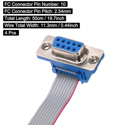 Câble plat DB9 femelle vers FC-10 pour réparer une imprimante 3D ou un ordinateur
