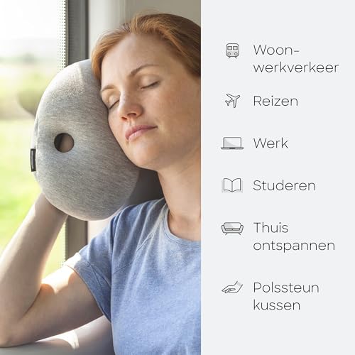 Ostrichpillow Mini - Mini Reiskussen voor Mannen, Vrouwen, Kinderen - Hoogwaardig Comfort, Compact & Lichtgewicht, Veelzijdige Slaapposities, Gemakkelijk Schoon te Maken