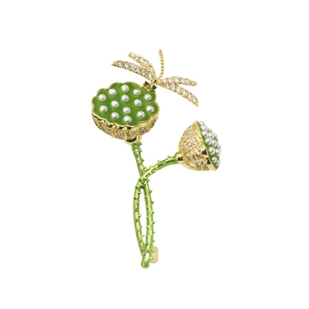 Broche lotus décoration pull et manteau pour look quotidien - 6