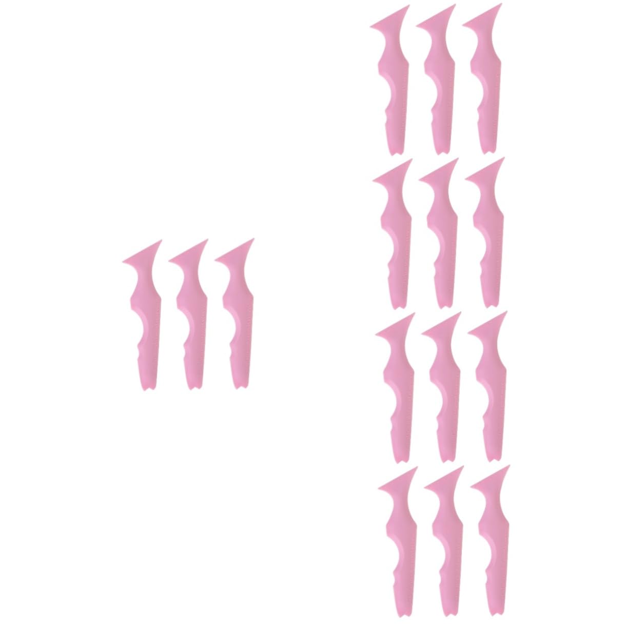 Healeved 15pièces Pochoirs Réutilisables Silicone Pour Eyeliner Et Maquillage Outils Aide à Application De Maquillage Pour Yeux Et Sourcils