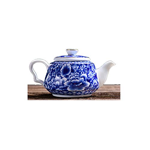 Cinese Jingdezhen Teiera Antica ad Alta capacità Dipinta a Mano Teiera in Ceramica di Porcellana Blu e Bianca - No.28
