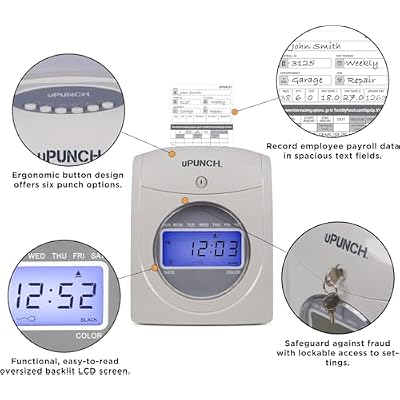 uPunch Electronic Calculating Time Clock (HN4000)