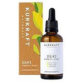 ✔ 100% Kurkraft Qualität - Vitamin D3 aus deutscher Herstellung, natürlich laborgeprüft. Vitamin K2 von Kappa aus pflanzlichem Ursprung mit garantiertem All-Trans Gehalt (99,7+%). Jede Charge unabhängig laborgeprüft auf eine Vielzahl von Parametern wie bspw. Schwermetalle, Pestizide sowie umfassendes mikrobiologisches Spektrum (Salmonellen, Schimmelpilze uvm.). (Analysezertifikat: Siehe Produktbilder)