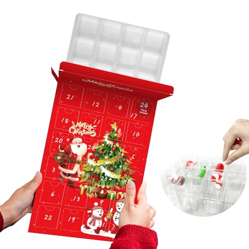POPOYU Christmas Advent Calendar Boxes Empty,2025 Empty Advent Calendar Fill Yourself,Fillable AdventCalendar Box,DIY Advent Calendar Kit,Make Your Own AdventCalendar for Xmas Gift Wrapping