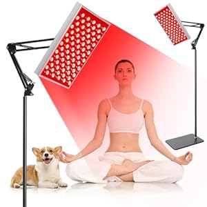 Red Light Therapy, Red Light Therapy Lamp for Body,Red Infrared Light Therapy Panel with Stand,Deep 660nm and 850nm Near Infrared Led Red Light Therapy Device at Home for Face Pain Skin Back