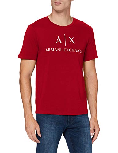 Armani Exchange AX Men's Ax Logo Jersey Tee, RED, X-Large