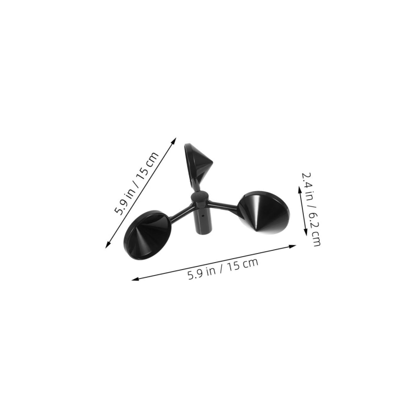 CIYODO Cup Anemometer for Wind Direction Speed Pcs Metal Cup Anemometer for Outdoor Accurate Wind Measurement Instrument