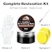 Black Leather Repair Kit, Black Leather Recoloring Balm, Leather Dye - Restore & Renew Scratch, Faded and Aged Leather & Vinyl Couches, Boots, Car Seats or Leather Furniture