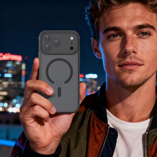MYY Magnetic for iPhone 17 Pro Case, 6.3 Inch, Matte Black - image 7