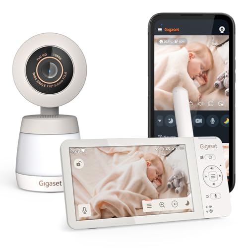Gigaset Baby 700 Connected–Video-Babyphone mit 5,5'-Full...