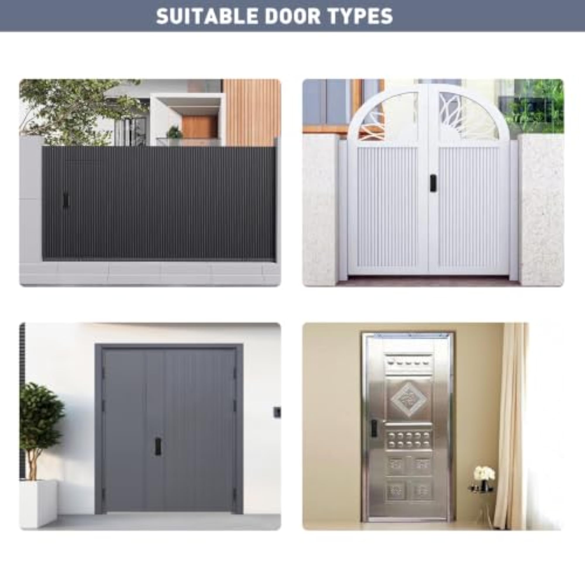 Smart Latch Double Side Gate Lock with Keyless Fingerprint