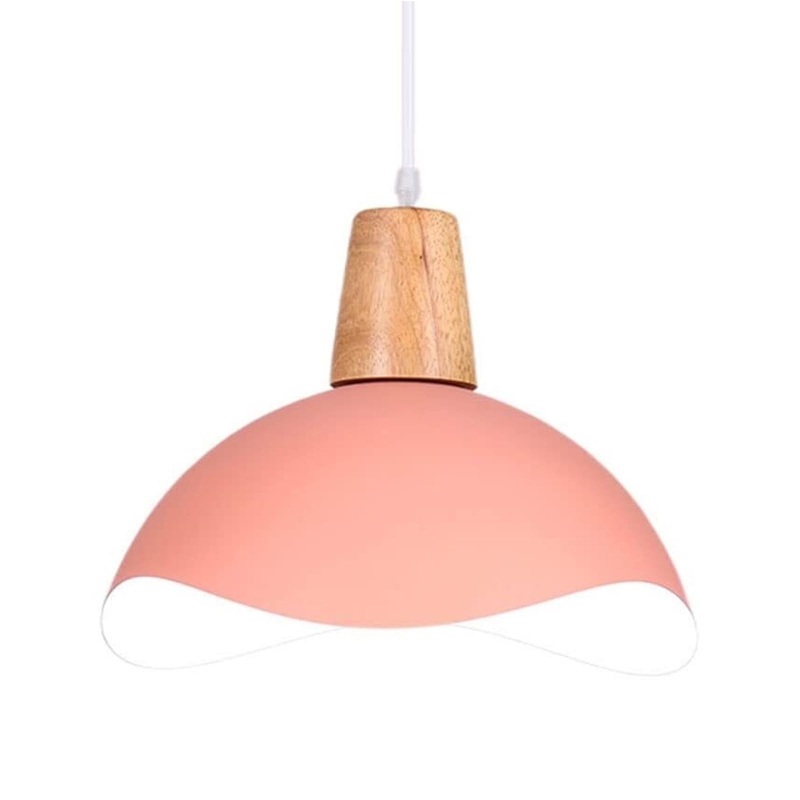 KHUKHU Creative Metal Lampshade Industrial Chandelier Nordic Corridor Decor Ceiling Light E27/E26 Base,Living Room Ceiling Pendant Light for Restaurant Bar Bedroom Bedside(A Pink)