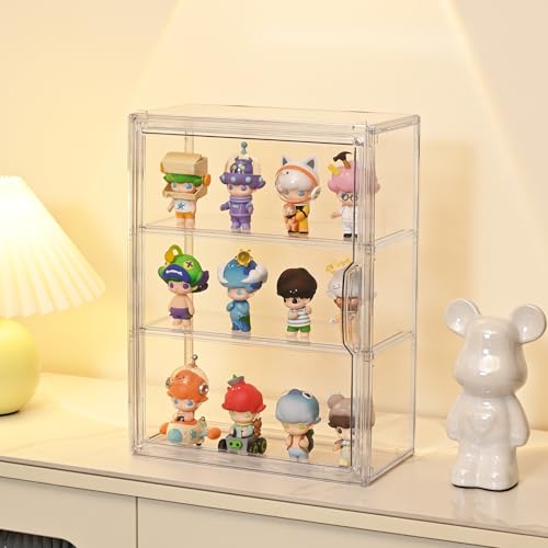 Boite de rangement transparente pour figurines et vitrine acrylique de salon modulable - 4
