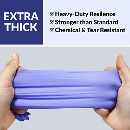 Klex Nitrile Exam Gloves - Medical Grade, Powder Free, Rubber Latex Free, Disposable Examination Grade Glove, Food Safe, Lavender L Large, 10 Box Of 100, 1000 Count #TOP2