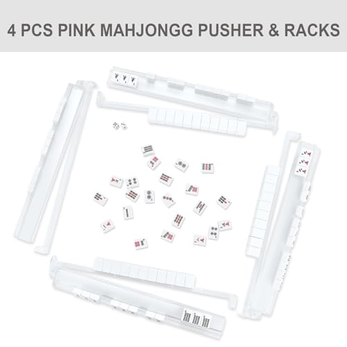 Mahjong Racks 4 piezas en acrílico transparente miniatura 5
