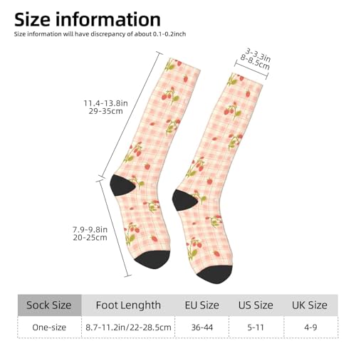 Image of Knee High Socks for Women Girls Fashion Women's Festival Stockings for Casual Running Work Travel