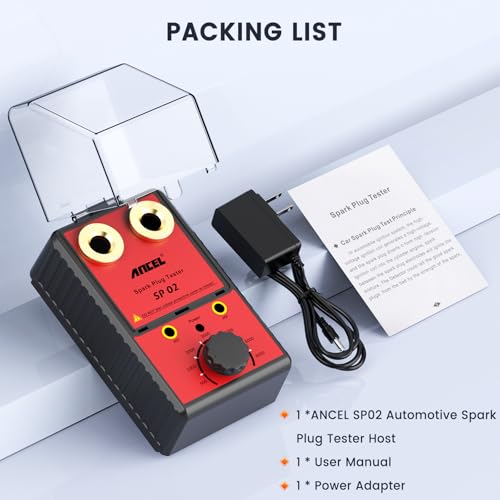 Ancel Sp02 Spark Plug Tester Automotive Engine Ignition Coil Tester Dual Holes 0 To 6000Rpm Adjustable Working Frequency Car Spark Plug Gap Tool thumb #7