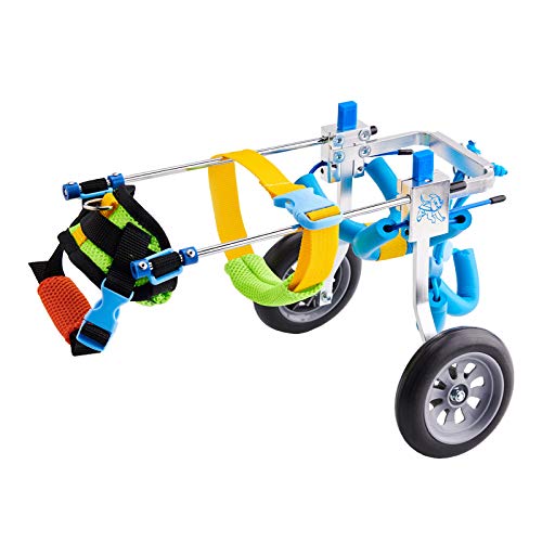 Beetla Adjustable Pet Wheelchair For Small Dog Cat/Doggie/Puppy Walk, 2 Wheels Cart Pet Wheelchair For Handicapped Hind Legs, Shipped From Us #TOP5