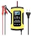 KDAWN Caricabatterie 1 2V 5A Caricatore della Batteria for Auto da Moto for Batteria al Piombo con LCD Visualizza Caricatore di Riparazione dell'impulso per Auto, Tosaerba, Moto, Barca, SUV e Altro.