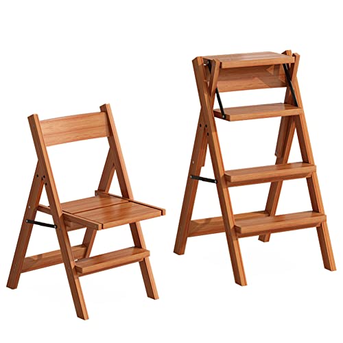 Taburete de escalera convertible para ahorrar espacio en pisos pequeños 2