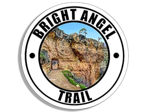 Round Bright Angel Trail Sticker (Grand Canyon National Park az (3 inch)