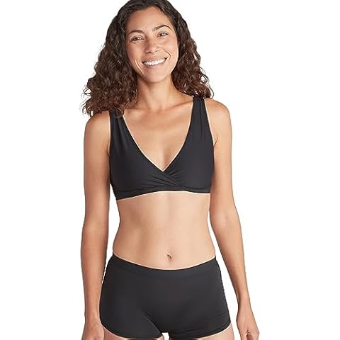 ExOfficio Women's Give-N-Go 2.0 Bralette, Black, Medium Cover