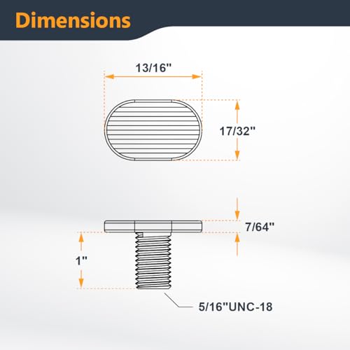 Image of POWERTEC QTB1001 Tee Bolt 5 /16-Inch-18, 1-Inch Long, 20-Pack