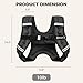 BAGAIL Weighted Vest, 5lb/8lb/10lb/12lb/15lb/20lb/25lb/30lb Weight Vest for Walking & Weight Loss, Reflective Rucking Vest with Phone Pouch for Women & Men, Home Gym & Outdoor Training
