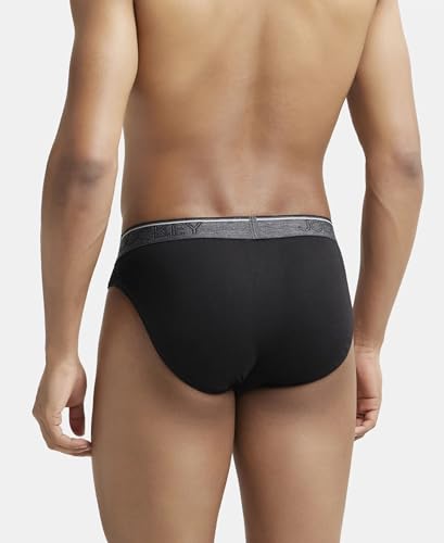 Image of Jockey 8044 Men's Super Combed Cotton Rib Solid Brief with Ultrasoft Waistband