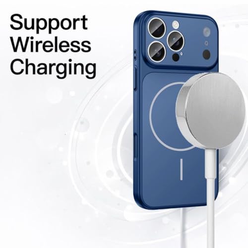 Image of Converter Case for iPhone 11 Pro Max | Premium Protective Mag-Safe Cover | iPhone 17 Pro / iPhone17 Pro Max Series Style Design | in-Built Camera Guard | Wireless Charging Compatible (Blue)