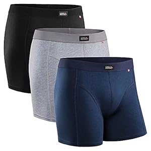 DANISH ENDURANCE 3 Boxers Homme en Coton Ultra Doux Oeko-TEX®, Coupe Classique, Maintien et Confort Supérieur, Caleçon