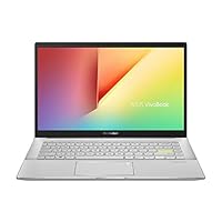 ASUS VivoBook S S14 Intel Core i7-1165G7 11th Gen 14″ (35.56 cm) FHD Thin and Light Laptop (8GB RAM/512GB SSD + 32GB Optane Memory/Windows 10/Office 2019/Iris X Graphics/White/1.4 Kg) S433EA-AM702TS