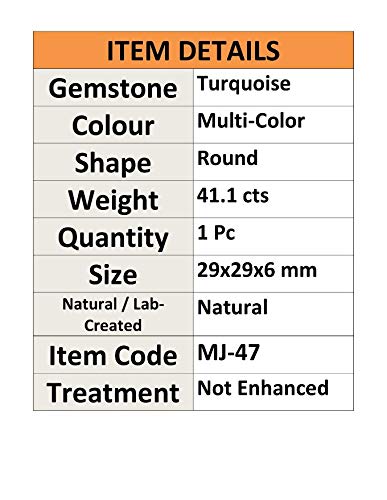 Turquoise ronde naturelle cabochon pour créer vos bijoux bohèmes - 3