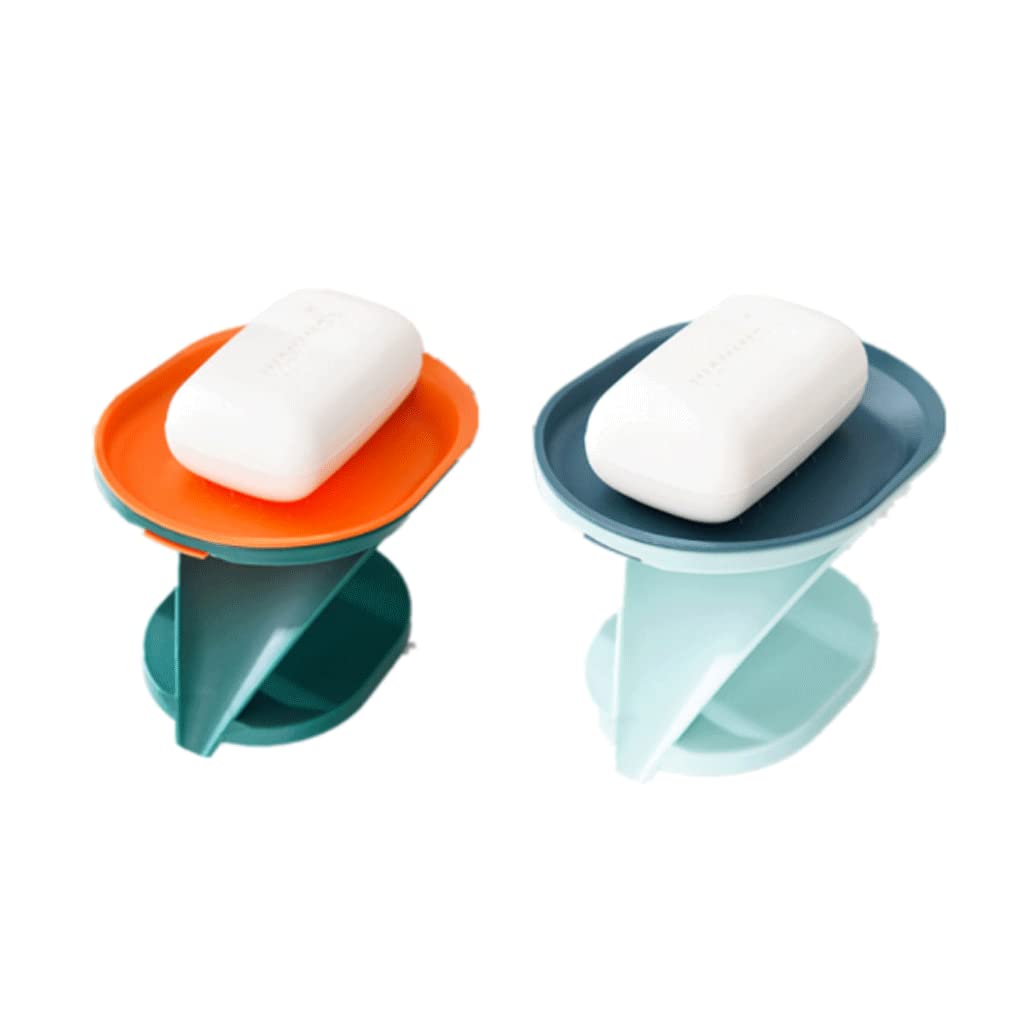 Soap dishes, Soap Dish Holder,SoapTray,Self-Draining Household Storage, Removable Drain(Type E)