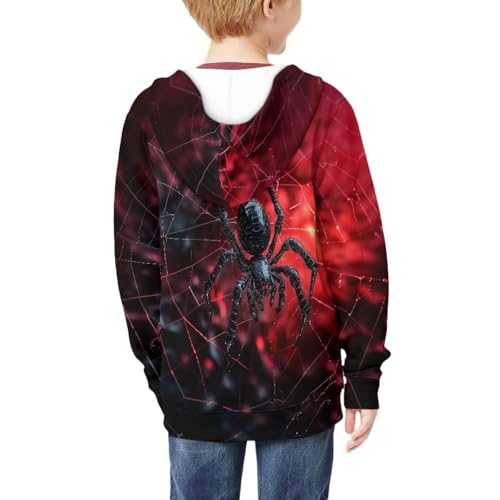 HUIACONG Kids Boys Zip Up Hoodie for Children Girls Sweatshirts4