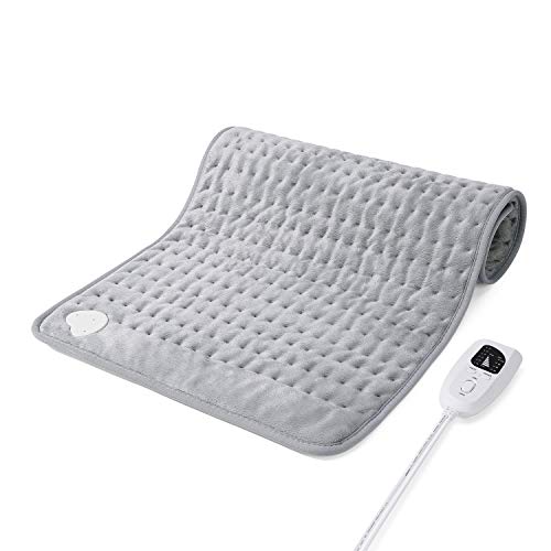 Almohadilla Elèctrica de Calefacción para aliviar el dolor de espalda y los calambres, XXX grandes Almohadillas eléctricas con 6 niveles de calentamiento y apagado automático durante 2 horas Cover