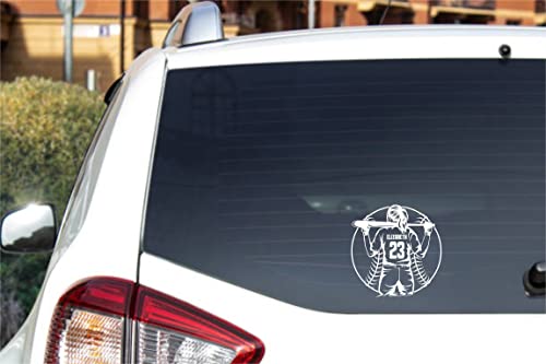 Personalized Custom Girl Women Softball/Baseball Player Vinyl Vehicle Window Decal - Choose Your Name & Numbers Custom Player Jerseys Vinyl Decal Sticker Decor Kids Bedroom #TOP1