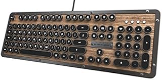 AZIO, Retro Classic, R.C., ELWOOD mechanical Bluetooth Keyboard, vintage look with United Kingdom Layout