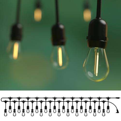 Sunco Outdoor Exterior String Lights for House Patio Balcony Gazebo