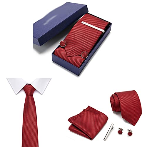 Set de corbata para hombre en caja de regalo de seda