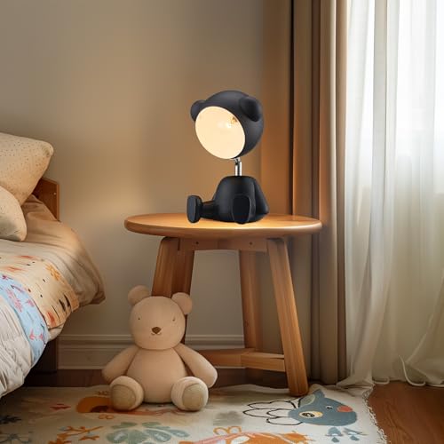Lámpara de Mesa Osito Teddy Ajustable Negra miniatura 2