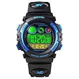 CakCity Relojes deportivos digitales para niños y niñas, reloj de pulsera militar para niños de 5 a 10 años