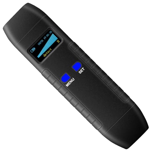 CHIRSMIP Camera Detectors, Portable Tracker Detector for Car Listening Device Detector, Bug Detector Electronic Sweeper Hidden Camera Finder Safety Protectors for Travel