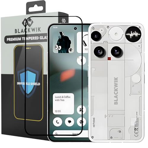 Image of Blackwik Tempered Glass Screen Protector for Nothing Phone 3 with Edge-To-Edge Protector Coverage | Easy Installation Kit (Black)