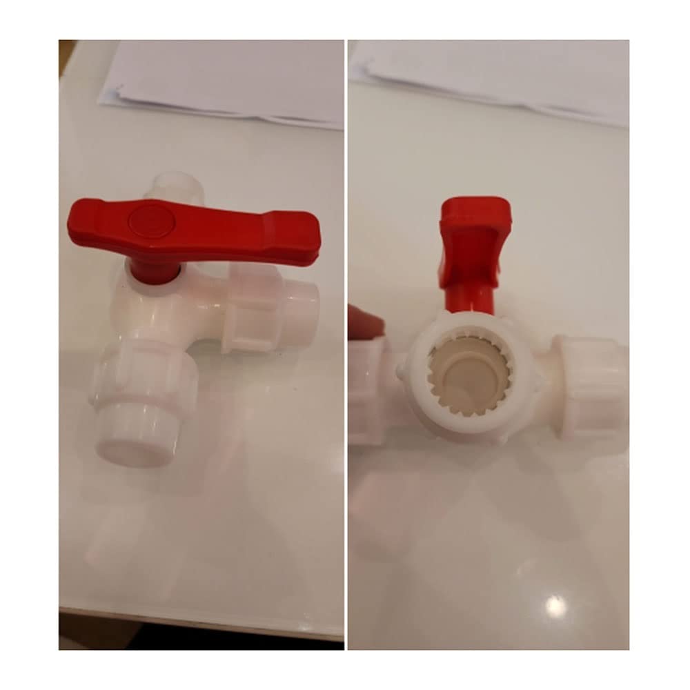 Valvola A 3 Vie, Connettore For Tubo Dell'acqua In PVC PE Da 20/25/32/40/50/63 Mm, Separatore Dell'acqua A 3 Vie, Rubinetto Da Giardino, Valvola Rapida In Plastica, Polivinilcloruro (PVC), 40mm